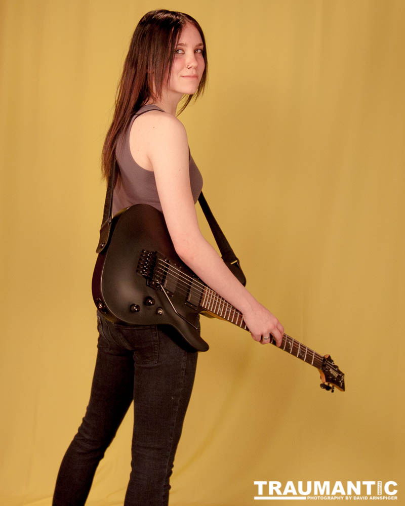 I saw an amazing picture on a web site of this female guitarist.  She was beautiful.  After a bit of searching, I was able to contact her and we did this shoot together.